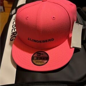 J.Lindeberg Vibrant Pink Snapback Cap